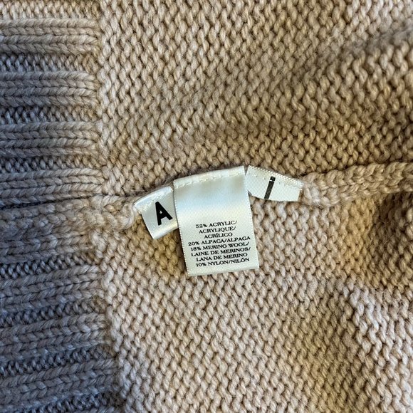 Ann Taylor Soft Neutral Pink Alpaca/Merino Wool Sweater Cardigan w/ Snap Close - Picture 12 of 12